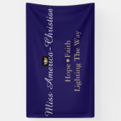 Miss Amerika-Christelijk type Custom Banner (Verticaal)