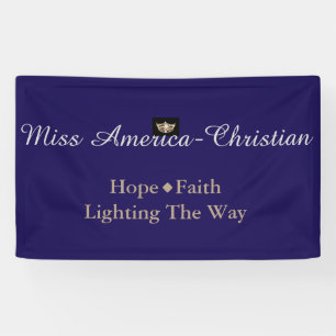 Miss Amerika-Christelijk type Custom Banner