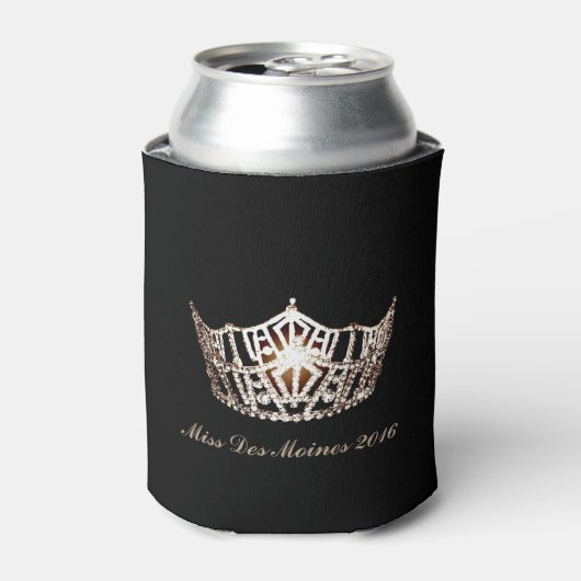 Miss Amerika stijl Crown Custom Koelbox Blikjeskoeler (Blikje Voorkant)