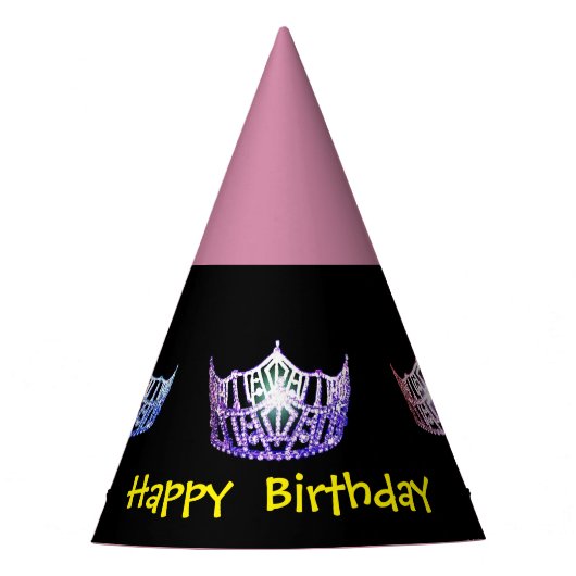 Miss Amerika stijl Meisjes Crown Party Pet Feesthoedjes (Voorkant)