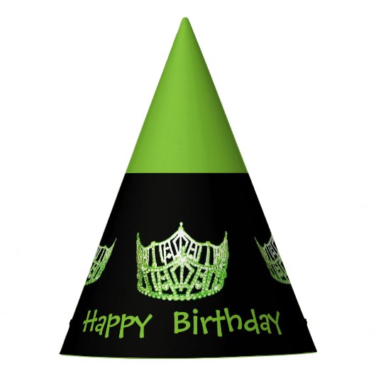 Miss Amerika stijl Meisjes Crown Party Pet Feesthoedjes (Voorkant)