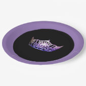 Miss Amerika stijl Paarse Kroon 9" Papieren Borden Papieren Bordje (Gekanteld)