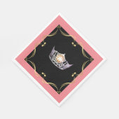 Miss Amerika Zilveren Kroon Luncheon Papier Servet (Hoek)