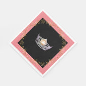 Miss Amerika Zilveren Kroon Luncheon Papier Servet (Hoek)