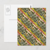 Miss Amy Dupont en War Elephants  Circus Briefkaart (Voorkant / Achterkant)