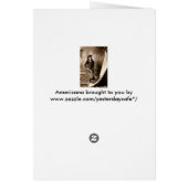 Miss Annie Oakley met Pistool, fotoportret (Achterkant)