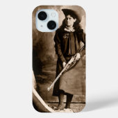 Miss Annie Oakley met Pistool,  fotoportret Case-Mate iPhone Case (Achterkant)