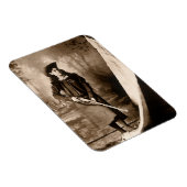 Miss Annie Oakley met Pistool,  fotoportret Magneet (Rechterzijde)