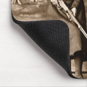 Miss Annie Oakley met Pistool,  fotoportret Muismat (Hoek)