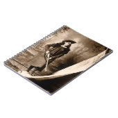 Miss Annie Oakley met Pistool, fotoportret Notitieboek (Linkerzijde)