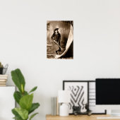 Miss Annie Oakley met Pistool,  fotoportret Poster (Thuiskantoor)