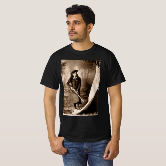 Miss Annie Oakley met Pistool,  fotoportret T-shirt (Voorkant volledig)