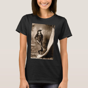 Miss Annie Oakley met Pistool,  fotoportret T-shirt