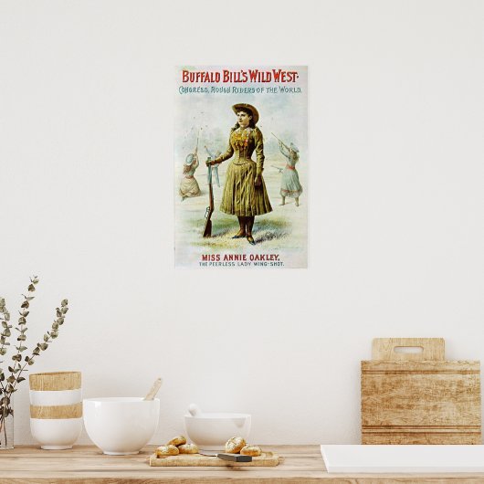 Miss Annie Oakley Poster (Keuken)