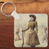  Miss Annie Oakley, Western meisje Sleutelhanger (Voorkant)