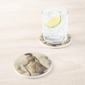  Miss Annie Oakley, Western meisje Zandsteen Onderzetter (Zijkant)