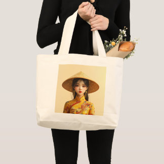 Miss Aodai Grote Tote Bag