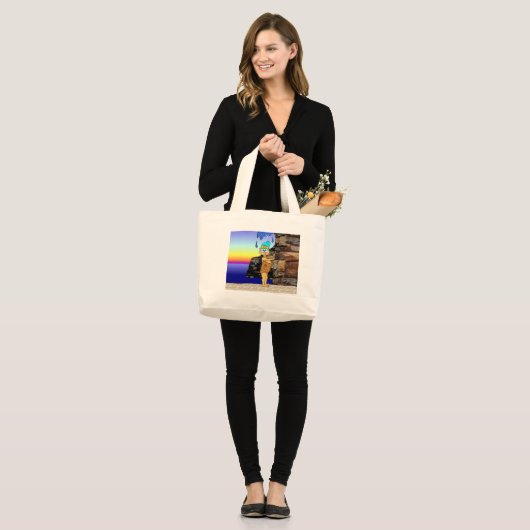 Miss April Grote Tote Bag (Voorkant (model))
