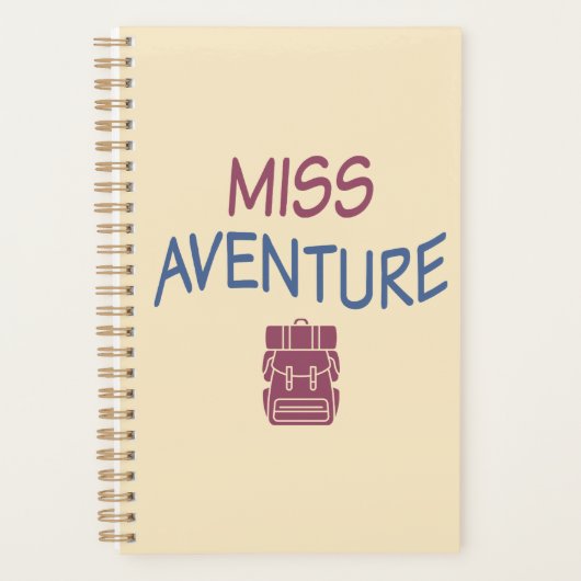Miss Aventure. Ideale Planner (Voorkant)