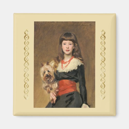 Miss Beatrice Townsend van John Singer Sargent Magneet (Voorkant)