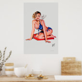 Miss Behavin' door Elizabeth Austin Poster (Keuken)