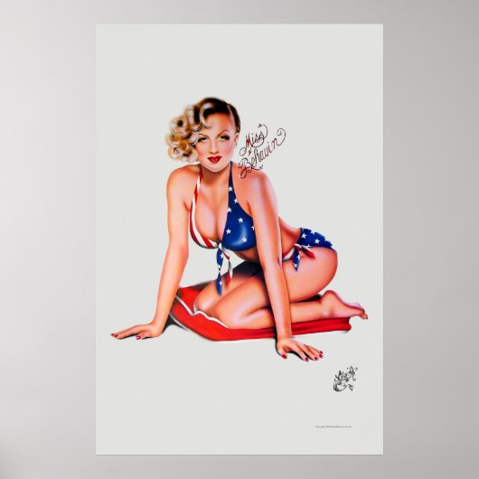 Miss Behavin' door Elizabeth Austin Poster (Voorkant)