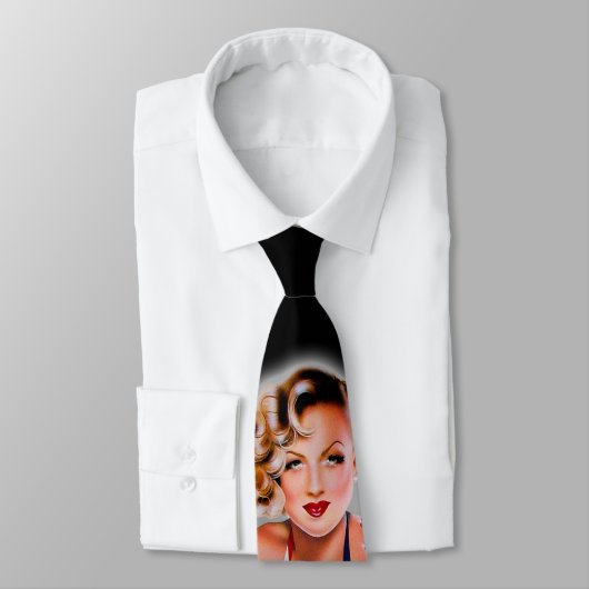 Miss Behavin' Pinup Mannen Necktie Stropdas (Gebonden)