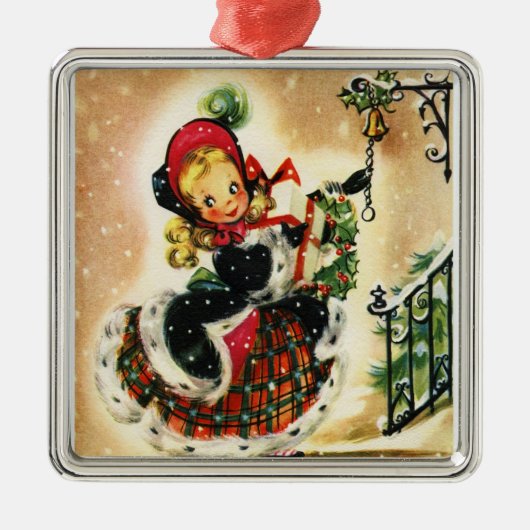 "Miss Belle" Holiday  Ornament (Voorkant)