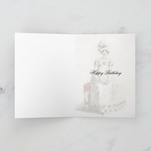 'Miss Bennet' Happy Birthday Kaart (Binnen)