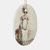 "Miss Bennet" Keramisch Ornament (Rechts)