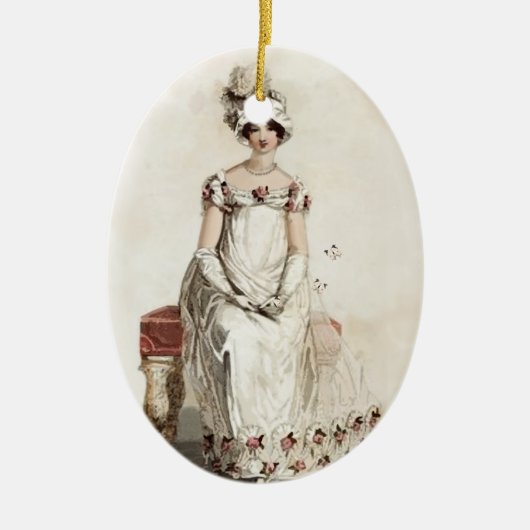 "Miss Bennet" Keramisch Ornament (Voorkant)