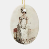 "Miss Bennet" Keramisch Ornament (Achterkant)