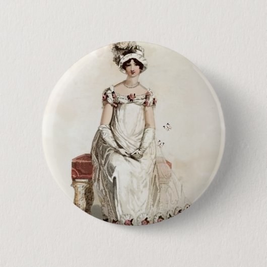 "Miss Bennet" Ronde Button 5,7 Cm (Voorkant)