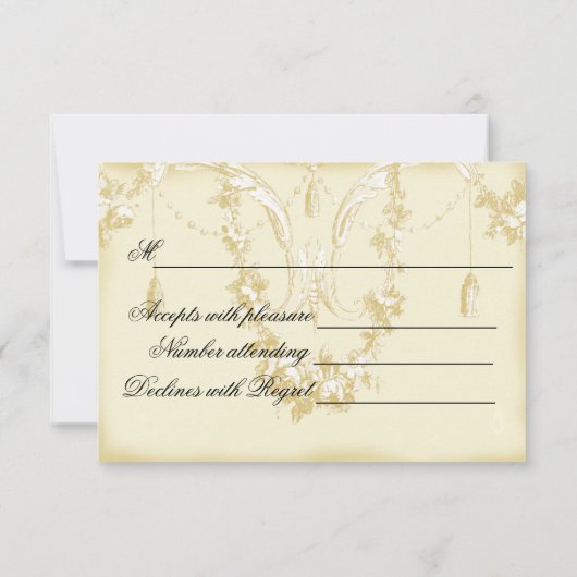 "Miss Bennet" RSVP (Achterkant)
