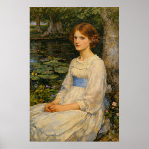 Miss Betty Pollock door John William Waterhouse Poster