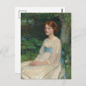Miss Betty Pollock | John William Waterhouse Briefkaart (Voorkant / Achterkant)