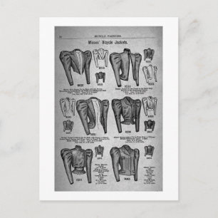Miss' Bicycle Jakcets -  reclame 1897 Briefkaart
