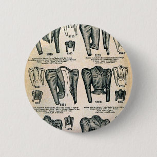 Miss' Bicycle Jakcets -  reclame 1897 Ronde Button 5,7 Cm