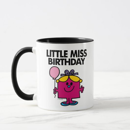 Miss Birthday met roze ballon Mok (Links)