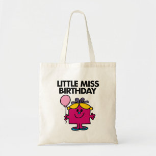 Miss Birthday met roze ballon Tote Bag