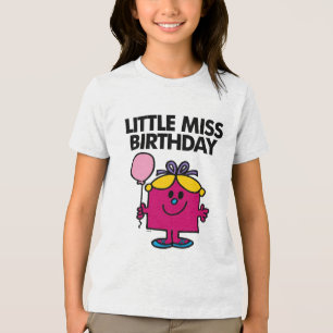 Miss Birthday met roze ballon Tri-Blend Shirt