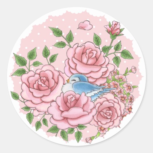 Miss Bluebird sticker (Voorkant)