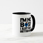 Miss Bossy heeft betere ideeën Mok (Voorkant rechts)