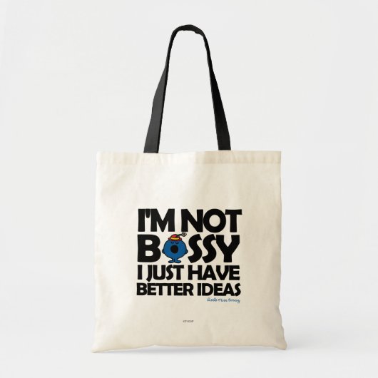 Miss Bossy heeft betere ideeën Tote Bag (Voorkant)