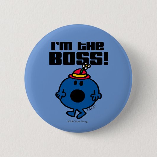 Miss Bossy | Ik ben de baas Ronde Button 5,7 Cm (Voorkant)