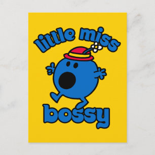 Miss Bossy in beweging Briefkaart