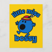 Miss Bossy in beweging Briefkaart (Voorkant)