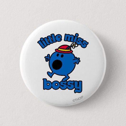 Miss Bossy in beweging Ronde Button 5,7 Cm (Voorkant)
