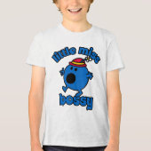 Miss Bossy in beweging Tri-Blend Shirt (Voorkant)