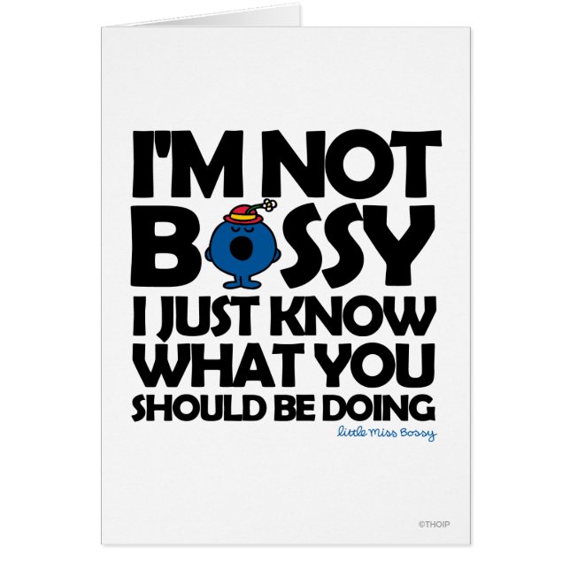 Miss Bossy weet het gewoon (Voorkant)